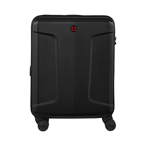 WENGER Legacy DC Hartschalenkoffer für Handgepäck, 39 Liter, Schweizer Design-Mischung aus Stil und Funktion, Schwarz, S, Gepäck