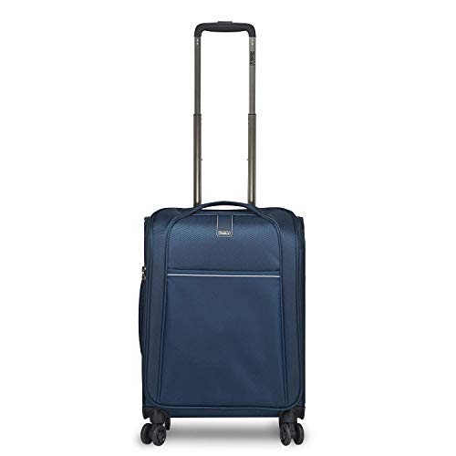 STRATIC Unbeatable 4.0 Koffer weichschale Trolley Rollkoffer Handgepäck Weichgepäck TSA-Schloss, wasserabweisend, Größe S, Navy
