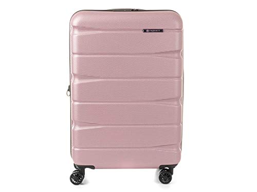 Franky Spinner Hartschalenkoffer mit TSA-Schloss & Dehnfalte Shiny Rose