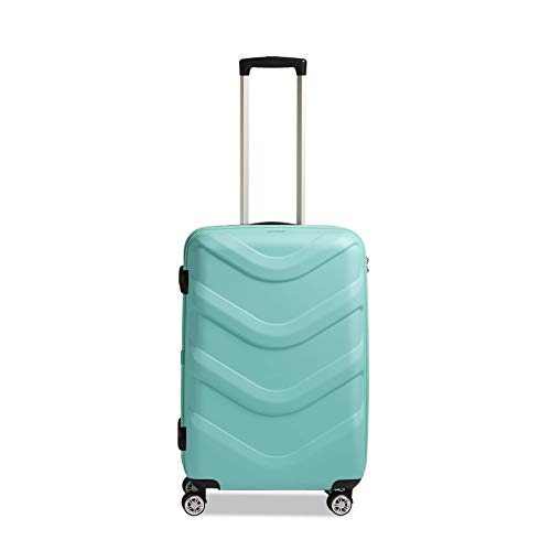 STRATIC Arrow 2 Hartschalen-Koffer Trolley Reisekoffer Rollkoffer 4 Rollen TSA-Zahlenschloss, Größe M, Türkis