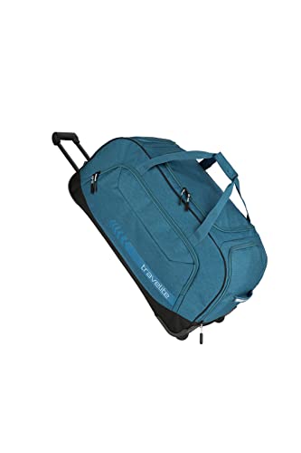 Travelite Trolley Reisetasche Größe XL, Gepäck Serie kick off: Praktische Reisetasche mit Rollen für Urlaub und Sport, 006911-22, 77 cm, 120 Liter, petrol (türkis)