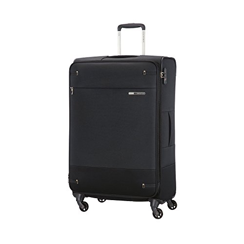 Samsonite Base Boost - Spinner L Erweiterbar Koffer, 78 cm, 105/112.5 L, Schwarz (Black)