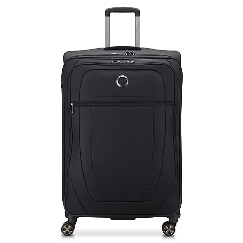 DELSEY PARIS - HELIUM DLX - Großer erweiterbarer Weichschalenkoffer - 77x49x33 cm - 115 Liter - XL - Schwarz