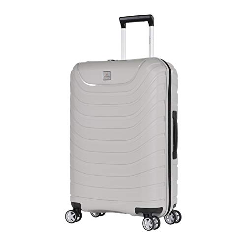 Eminent Koffer Voyager XXI 68 cm 68 L Hartschalenkoffer super leicht & robust 4 leise Doppelrollen Reisegepäck Grau