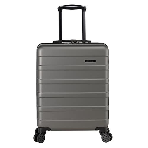 Cabin Max Anode Handgepäck Koffer - Leicht, Hartschale, Koffer Handgepäck Trolley mit 4 Rädern, 3-stelliges Schloss (Trolley Koffer Farbe: Graphite, Größe: 55x40x20 cm)