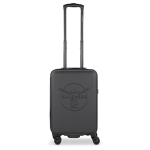 Chiemsee Koffer “Jumper S” mit 4-Rollen, Hartschalenkoffer aus recyceltem PET, schwarz