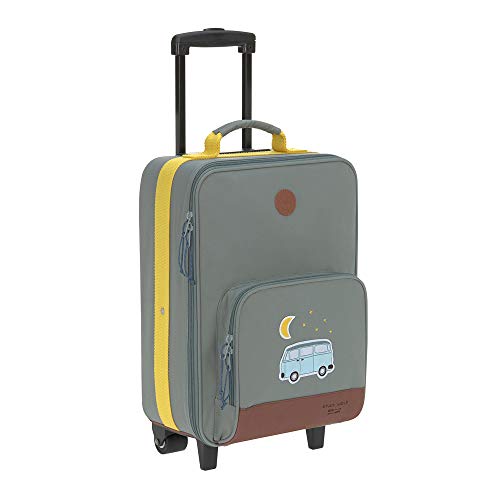 LÄSSIG Kinder Trolley Reisekoffer mit Packriemen und Rollen 18,3 Liter, 46 cm, 3 Jahre/Trolley Adventure Bus