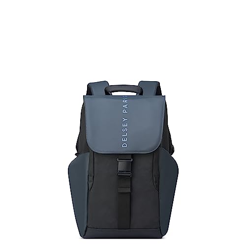DELSEY PARIS - SECURFLAP - Weicher Rucksack - 45x31x14 cm - 21 Liter - S - Schwarz