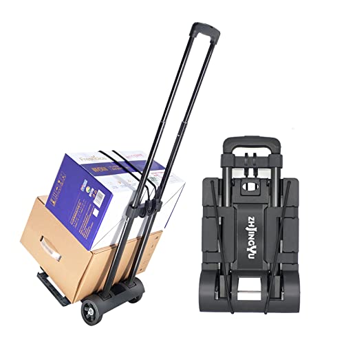 Sackkarre Klappbar Trolly Dolly Faltbarer Trolley - Handkarre Gepäckabfertigung Mit Rädern Utility Tragbar Leicht Erweiterbar Großes Chassis