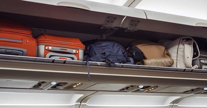 Trolley in Flugzeugkabine